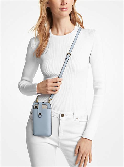 michael kors etui telephone|Saffiano Leather Smartphone Crossbody Bag.